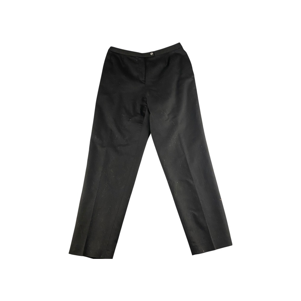 Laura Scott Black Wool Blend Dress Pants Womens Size 12 Classic Tailored‎